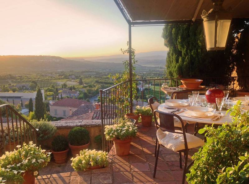 Bonnieux maison de village avec vue à la vente